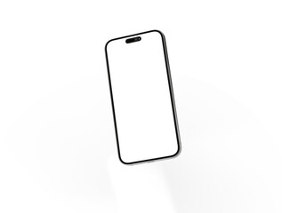 smartphone  With Blank Screen in 3d