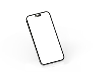 smartphone  With Blank Screen in 3d