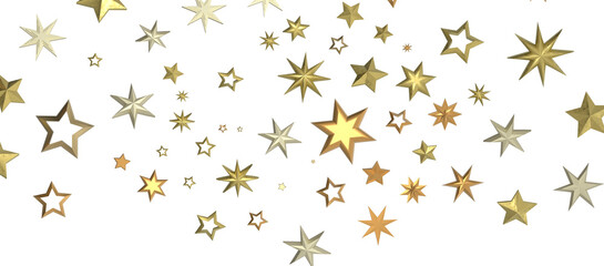 Obraz na płótnie Canvas stars. Confetti celebration, Falling golden abstract decoration for party, birthday celebrate,