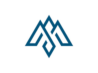 logo vector illustration letter M, logo icon