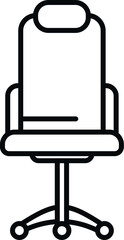 Work chair icon outline vector. Office sit. Correct position