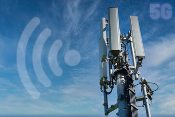 mobile phone tower bandwidth backgrounds futuristic risk cable engineering impact link pollution...