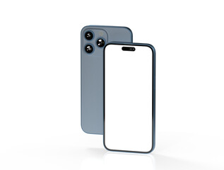 smartphone  With Blank Screen in 3d