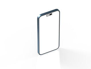 All-screen smartphone mockup isolated 3d