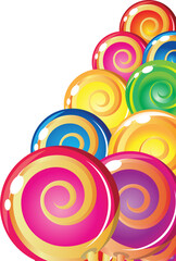 colorful candy border