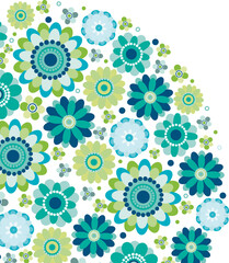 Green design - Flower circle.