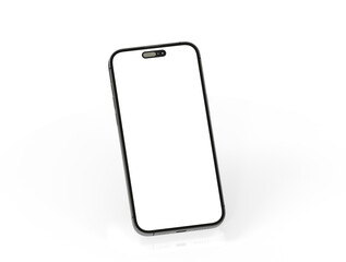 All-screen smartphone mockup isolated 3d