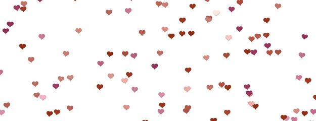 Fototapeta na wymiar realistic isolated heart confetti on the transparent background for decoration and covering. Concept of Happy Valentine's Day, wedding and anniversary