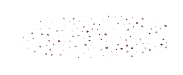 Falling snow at night. Bokeh lights