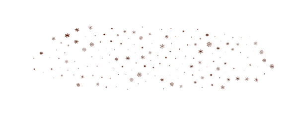 Falling snow at night. Bokeh lights