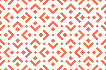 Abstract geometric pattern. A seamless vector background. White and pink ornament. Graphic modern pattern. Simple lattice graphic design