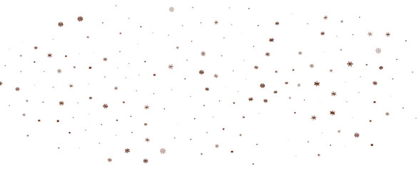 Falling snow at night. Bokeh lights