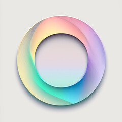 Circle Logo Elements, Round Logo Elements, Ring Logo Elements, Background, Pastel Colors