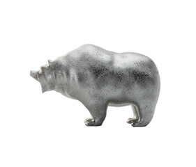Silver Bear Token Statuette
