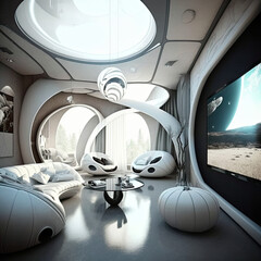 Futuristic interior design