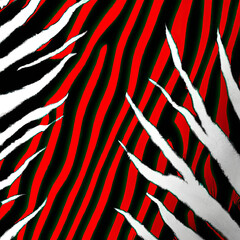 Zebra Inspired Style Camouflage Pattern