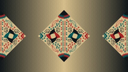 Geometric shapes with folky modern decorations, background, wallpaper, texture, illustration, desktop, cover, card, gift, frame, wall, book