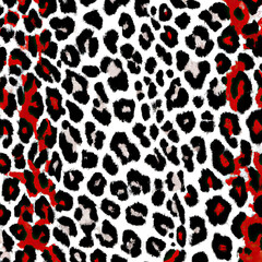 Leopard style pattern with alternative colouring