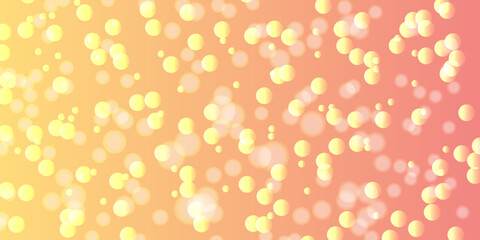 Abstract festive orange bokeh light background. Holiday concept and celebration background 