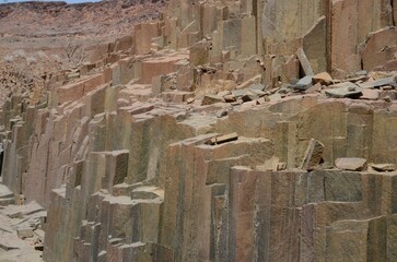 Beautiful organ Pipes near Khorixas, Namibia