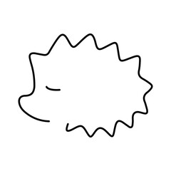 hedgehog icon isolated on white background, vector illustration.