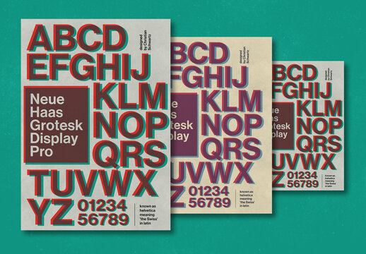 Bold Type Poster Layout in Vintage Style