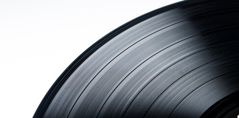 close-up of a vinyl record