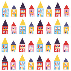 Houses | Colorful Pattern