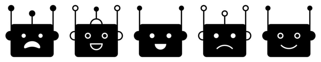 Bot icon set. Design can use for web and mobile app. Vector illustration