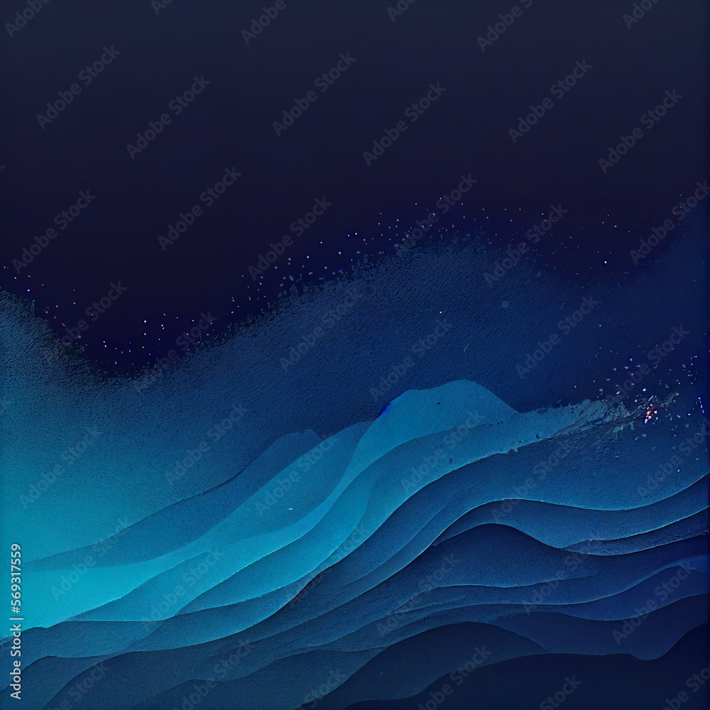 Canvas Prints abstract blue background with waves