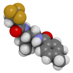 Tolprocarb fungicide molecule. 3D rendering.