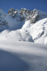 Fototapeta premium Tonale ski resort with Rhaetian Alps