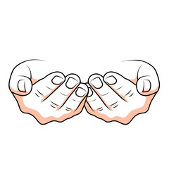 Human hands icon 