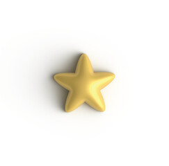 Yellow star icon. PNG