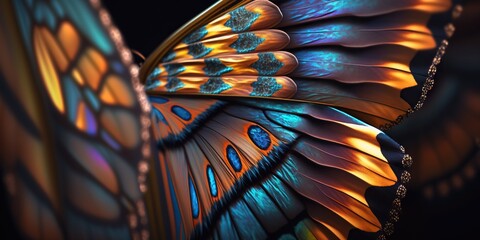 Detailed butterfly wings texture