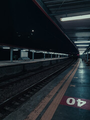 train station at night