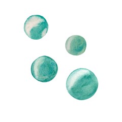 Bubbles water sea ocean a watercolor sketch