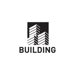 ARCH BUILDING ILLUSTRATION VECTOR LOGO DESIGN