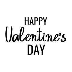 happy valentine's day, lettering, inscription, on a transparent background