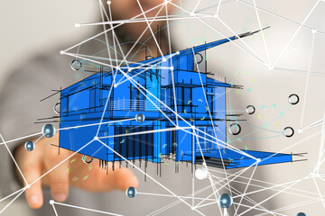 iot home Telecommunication network and wireless mobile internet - connection