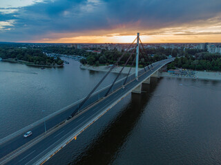 sunset in Novi Sad, Serbia