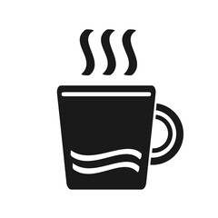 Vector illustration, mug icon and pair. 