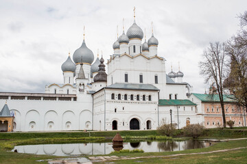 The Church of the Resurrection of Christ in the Rostov Kremlin. Rostov Veliky, Yaroslavl region, Russia. A golden ring.