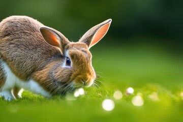 High-Resolution Image of a Cute and Playful Rabbit, Perfect for Adding a Wholesome and Adorable Element to any Design Project