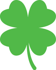 Green Shamrock Icon Illustration