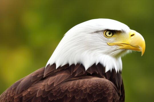 Majestic High-Resolution Image of an Eagle in its Natural Habitat, Ideal for Adding a Sense of Freedom and Grandeur to Your Design Project