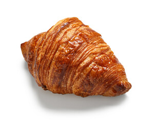 Delicious croissant isolated on white background