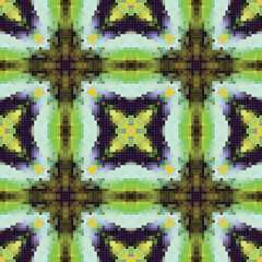 Mediterranean mosaic seamless pattern design.