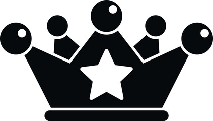 Crown ranking icon simple vector. Medal winner. Top win