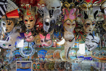 Venice carnival masks Italy